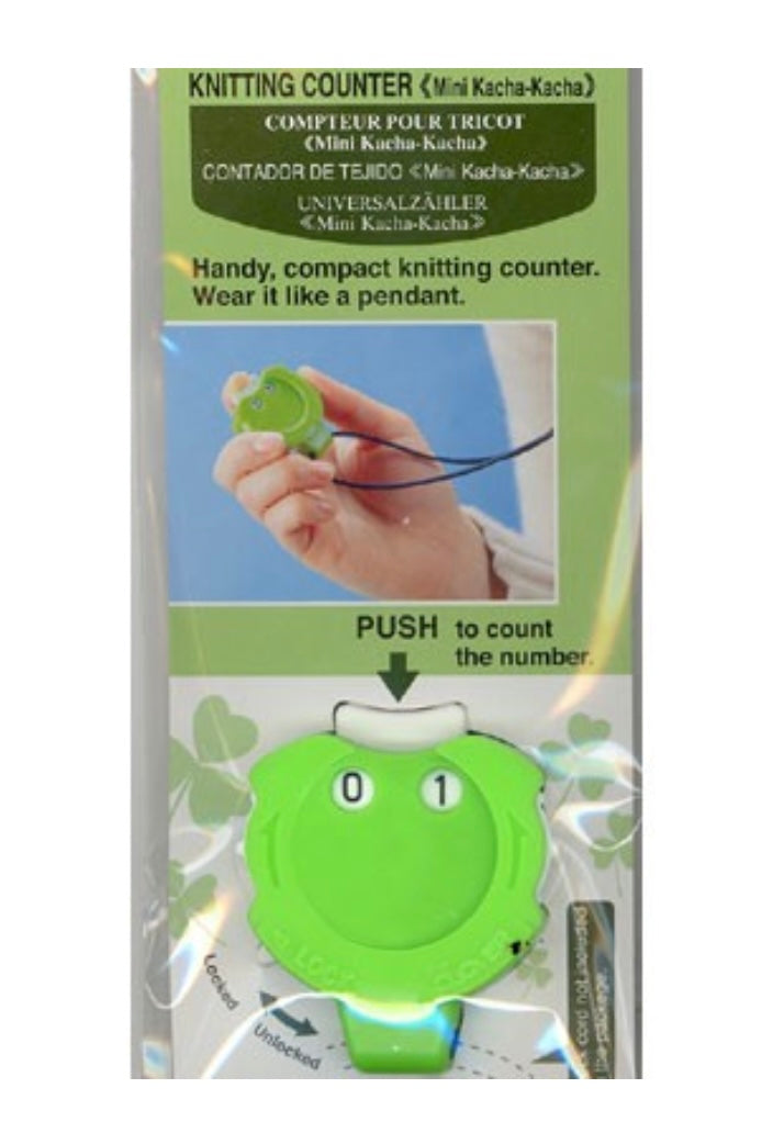 green row counter for knitting or crochet