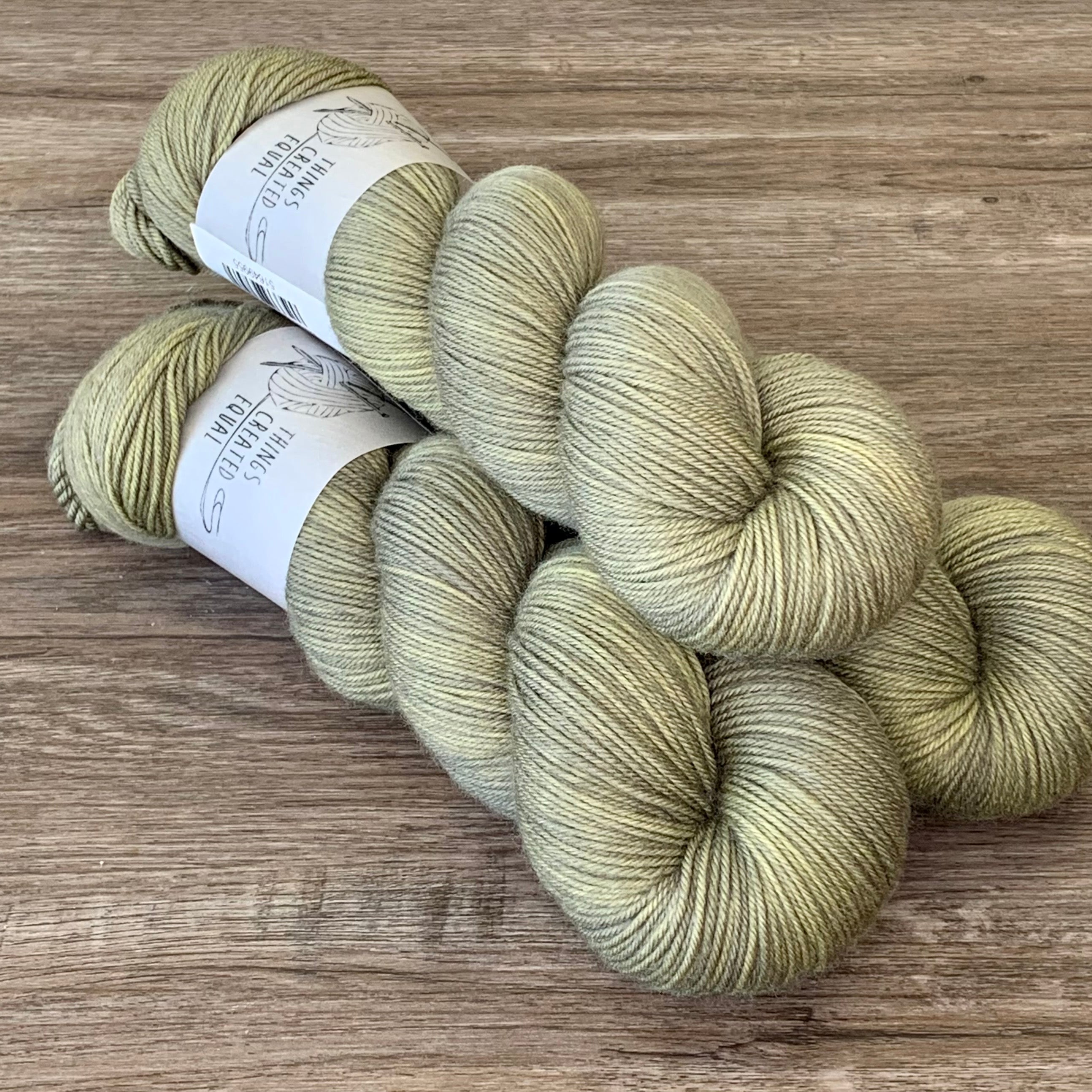 skeins of hand dyed yarn