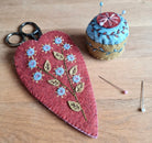 scissor case and mini pin cushion made from felt