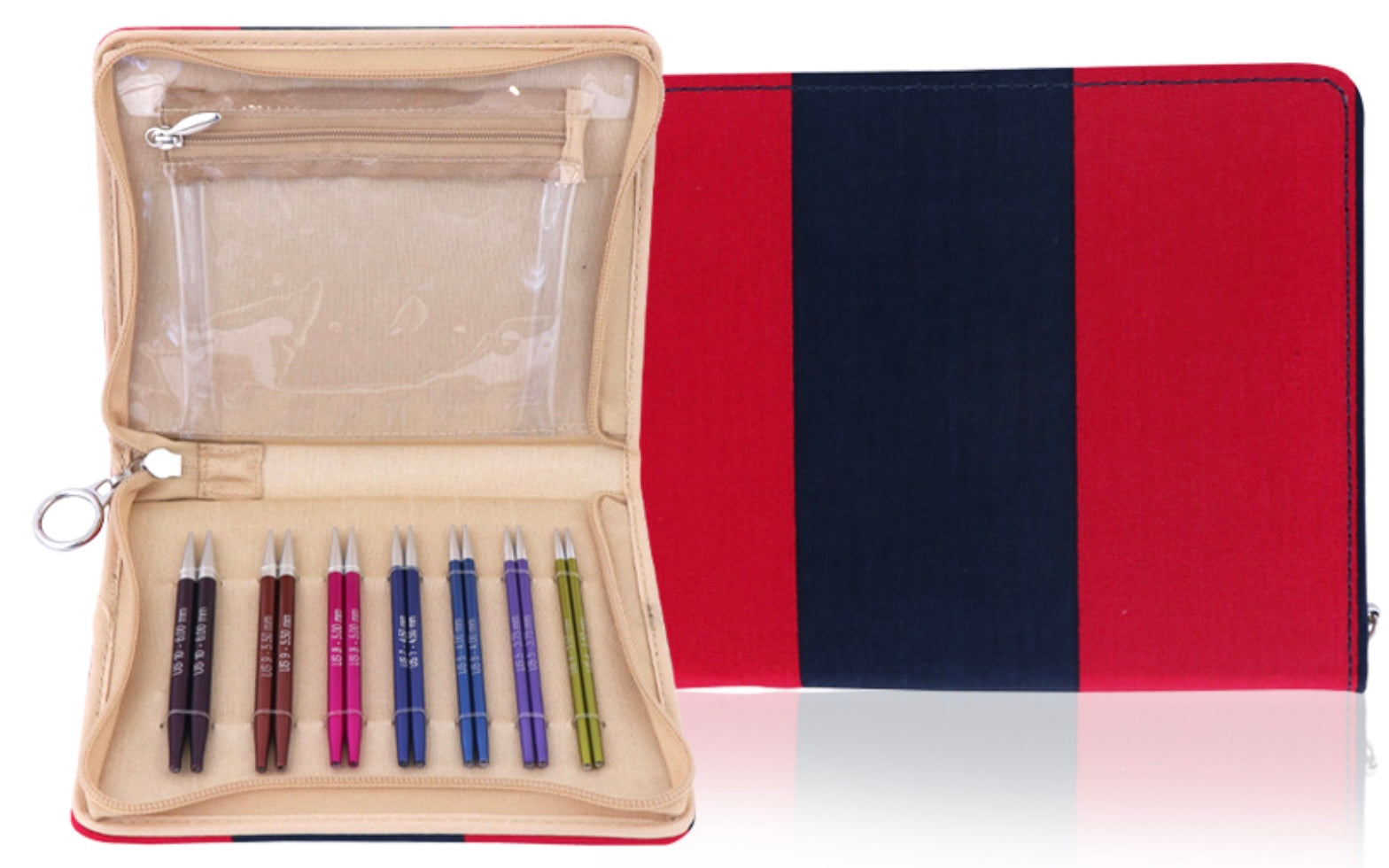 set of interchangeable knitting needles