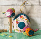 birds and bird house made from felt