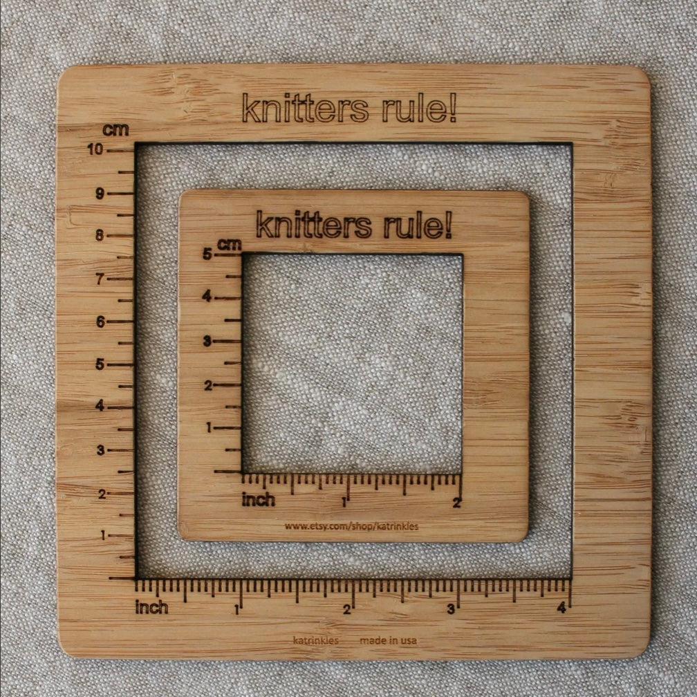 knitting gauge ruler