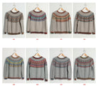 knit sweaters in different colors